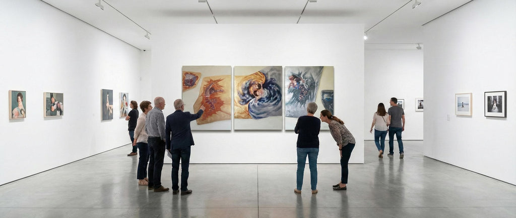 Couple Portrait Painting ∣ Gold Silver Leaf Art ∣ Mystical Unity ...